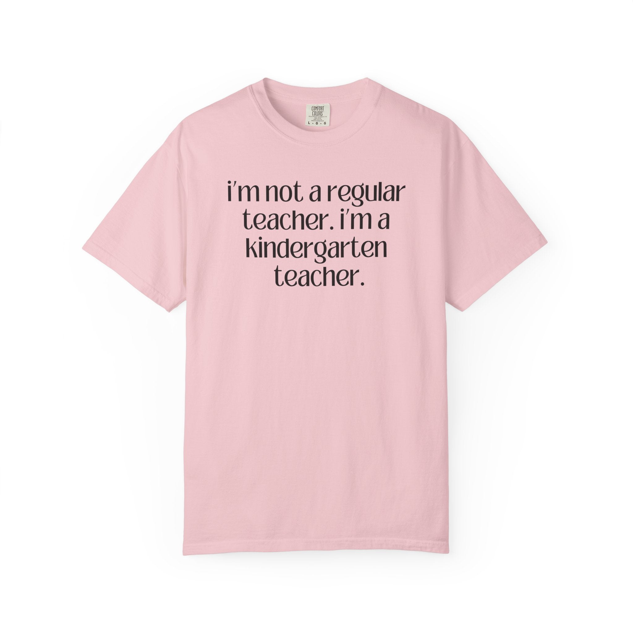 Cute Kindergarten Teacher Tee Shirt for Back to School, Cozy and Minimal First Day of School, Teacher Team, New Teacher Appreciation Gift - Opal and June