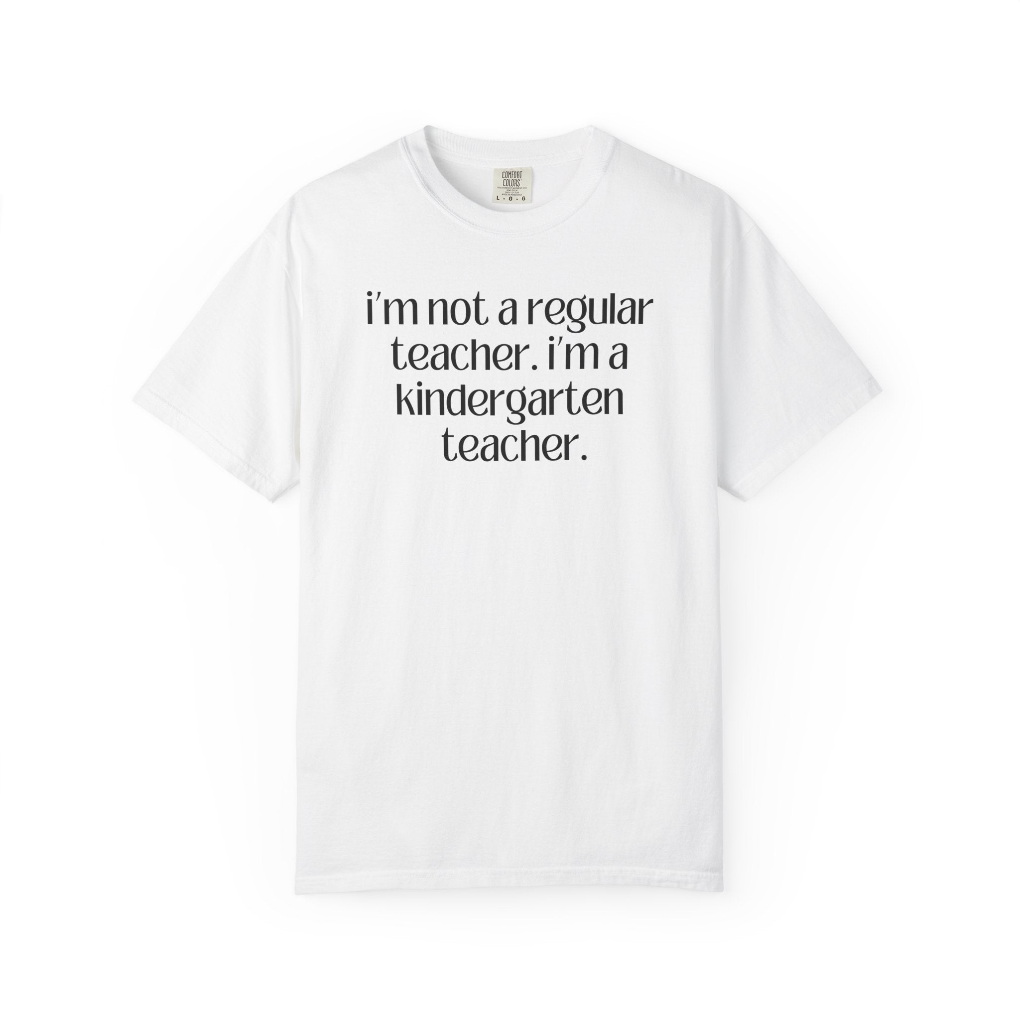 Cute Kindergarten Teacher Tee Shirt for Back to School, Cozy and Minimal First Day of School, Teacher Team, New Teacher Appreciation Gift - Opal and June