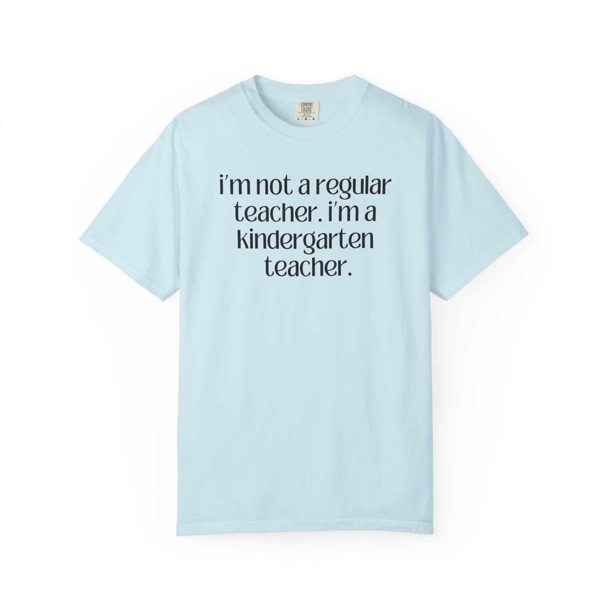 Cute Kindergarten Teacher Tee Shirt for Back to School, Cozy and Minimal First Day of School, Teacher Team, New Teacher Appreciation Gift - Opal and June