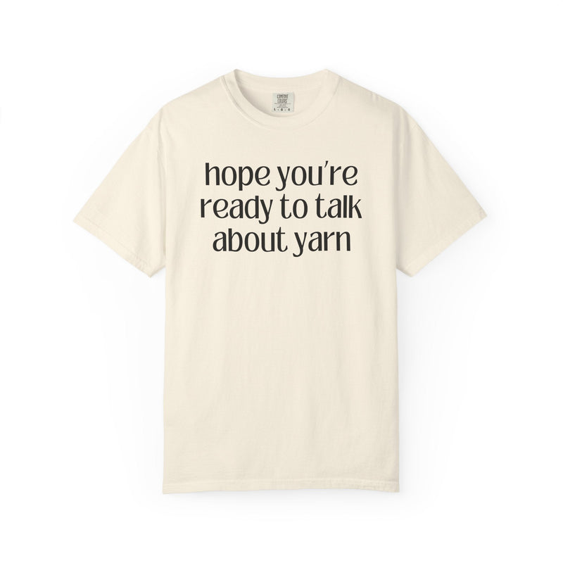Cute Knitting or Crochet Lover Tee Shirt for Mom Who Loves Yarn, Funny Saying Yarn Lover Tee with Heart, Silly Mother's Day Gift for Grandma - Opal and June