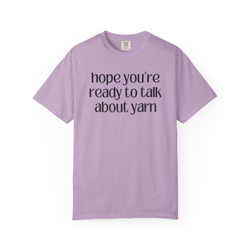 Cute Knitting or Crochet Lover Tee Shirt for Mom Who Loves Yarn, Funny Saying Yarn Lover Tee with Heart, Silly Mother's Day Gift for Grandma - Opal and June