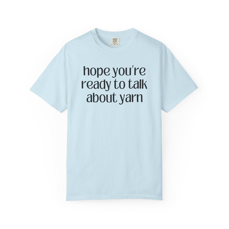 Cute Knitting or Crochet Lover Tee Shirt for Mom Who Loves Yarn, Funny Saying Yarn Lover Tee with Heart, Silly Mother's Day Gift for Grandma - Opal and June