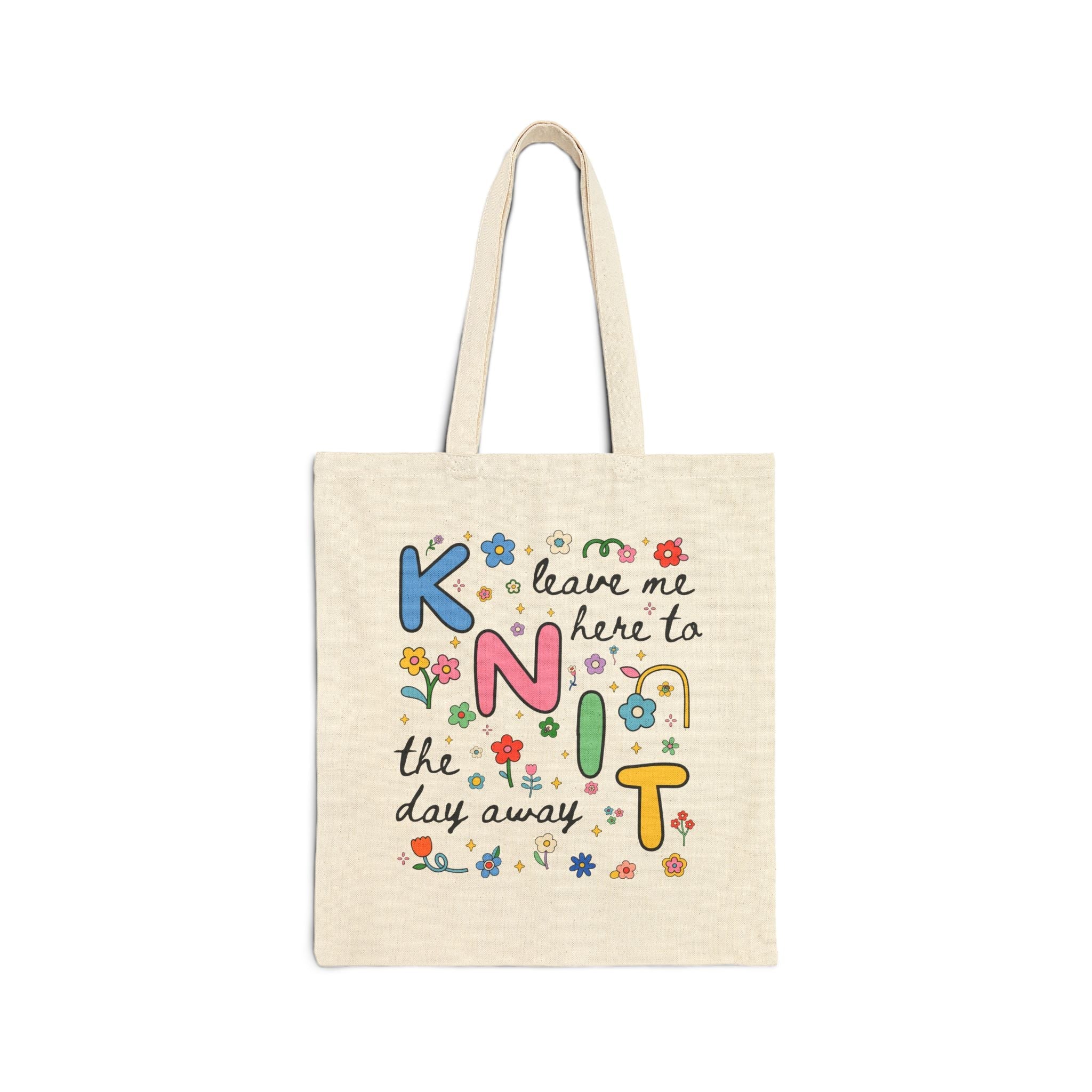 Cute Knitting Tote Bag - Opal and June