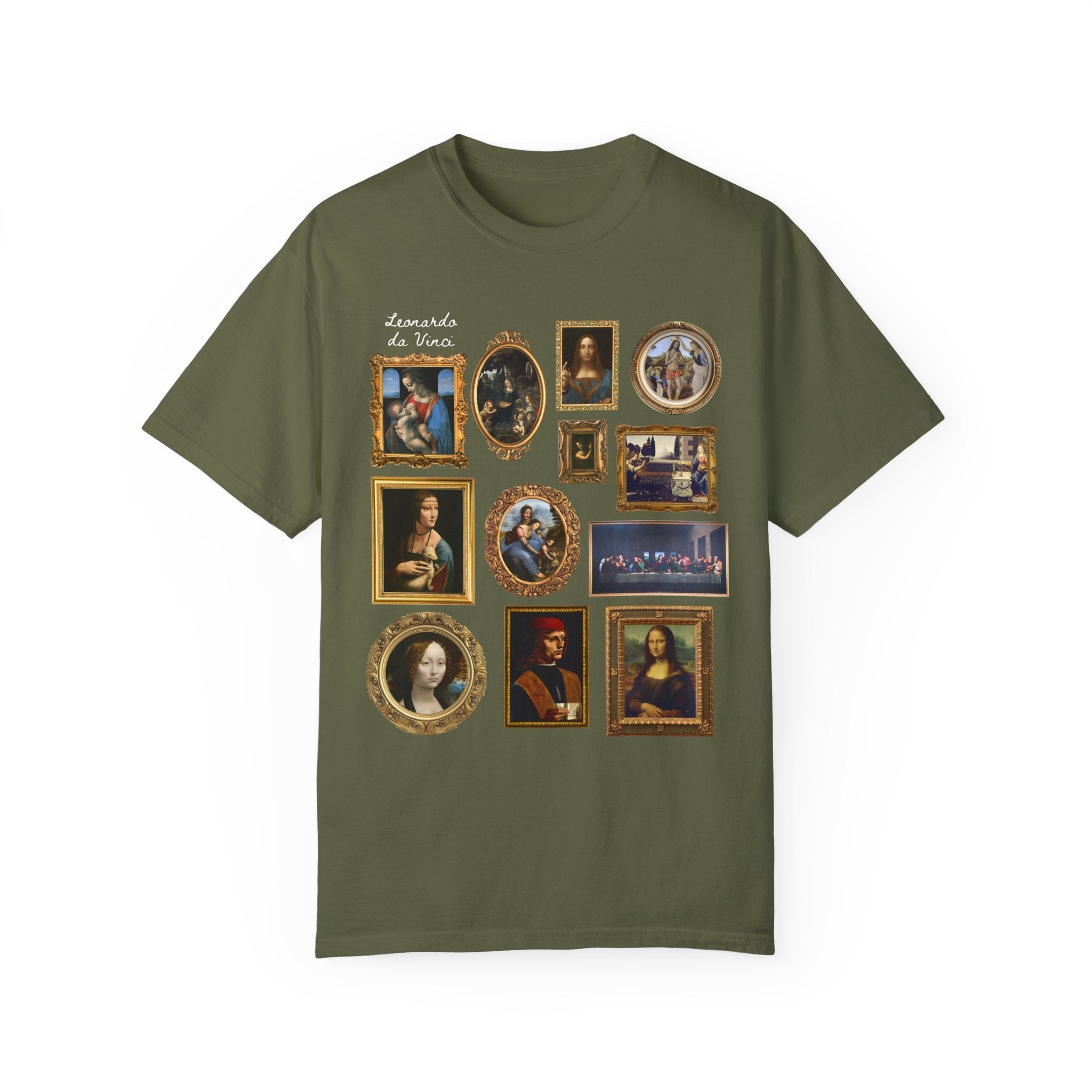 Cute Lenoardo da Vinci Art History Tee - Opal and June