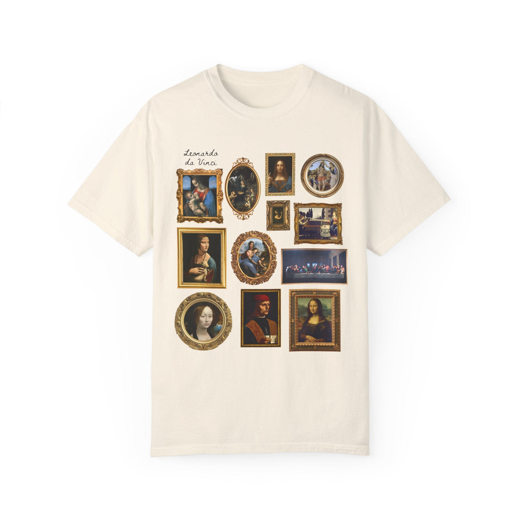 Cute Lenoardo da Vinci Art History Tee - Opal and June