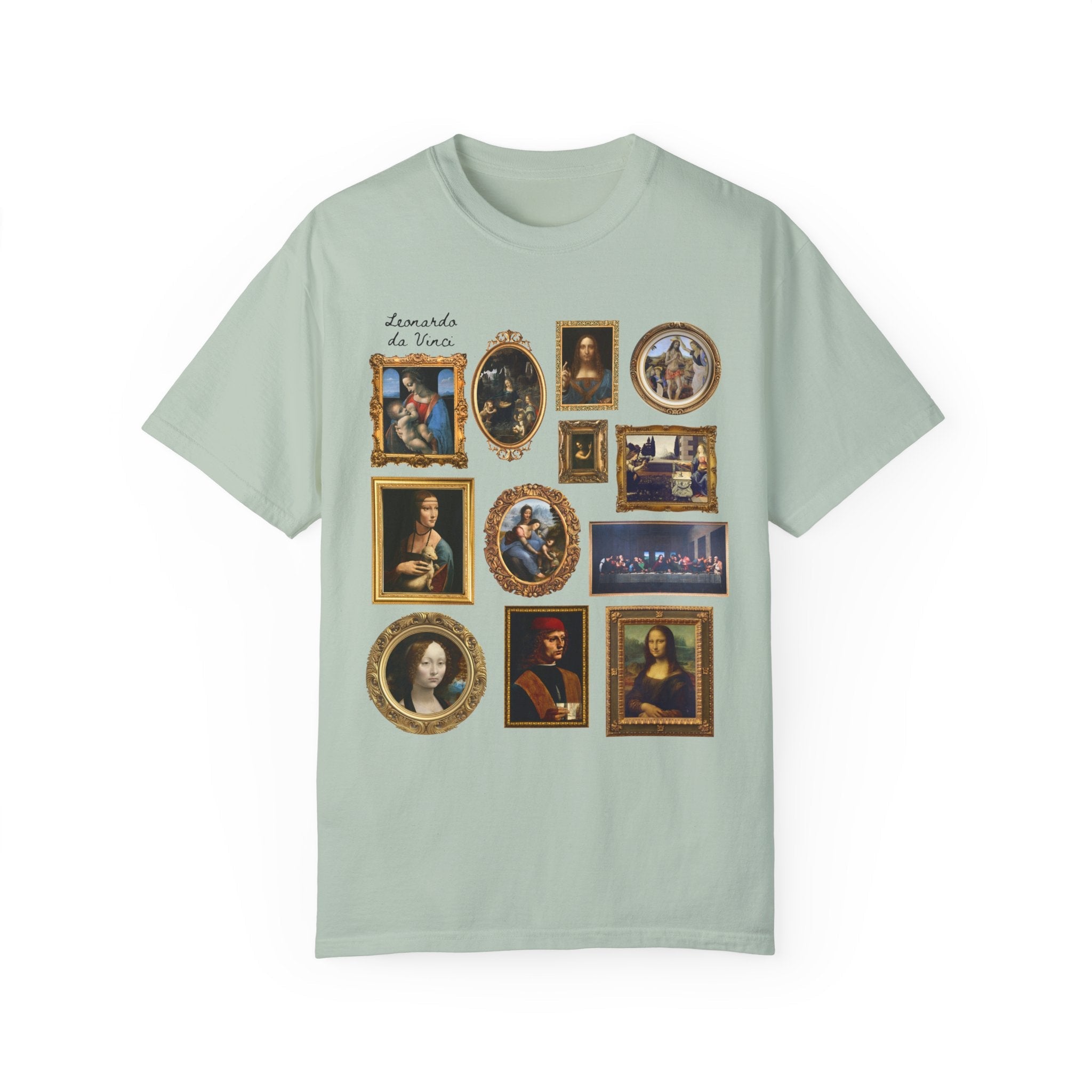 Cute Lenoardo da Vinci Art History Tee - Opal and June