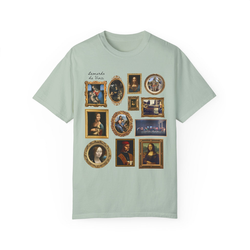 Cute Lenoardo da Vinci Art History Tee - Opal and June