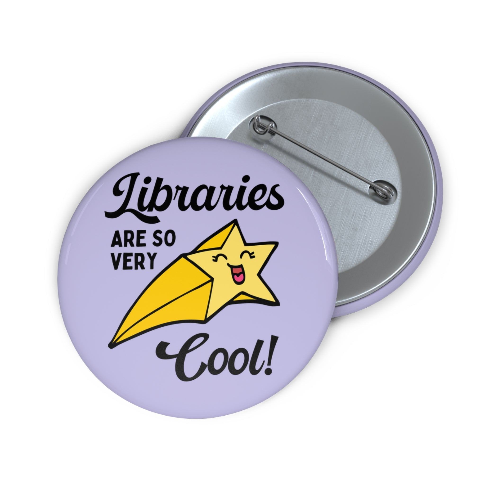 Cute Librarian Button - Opal and June