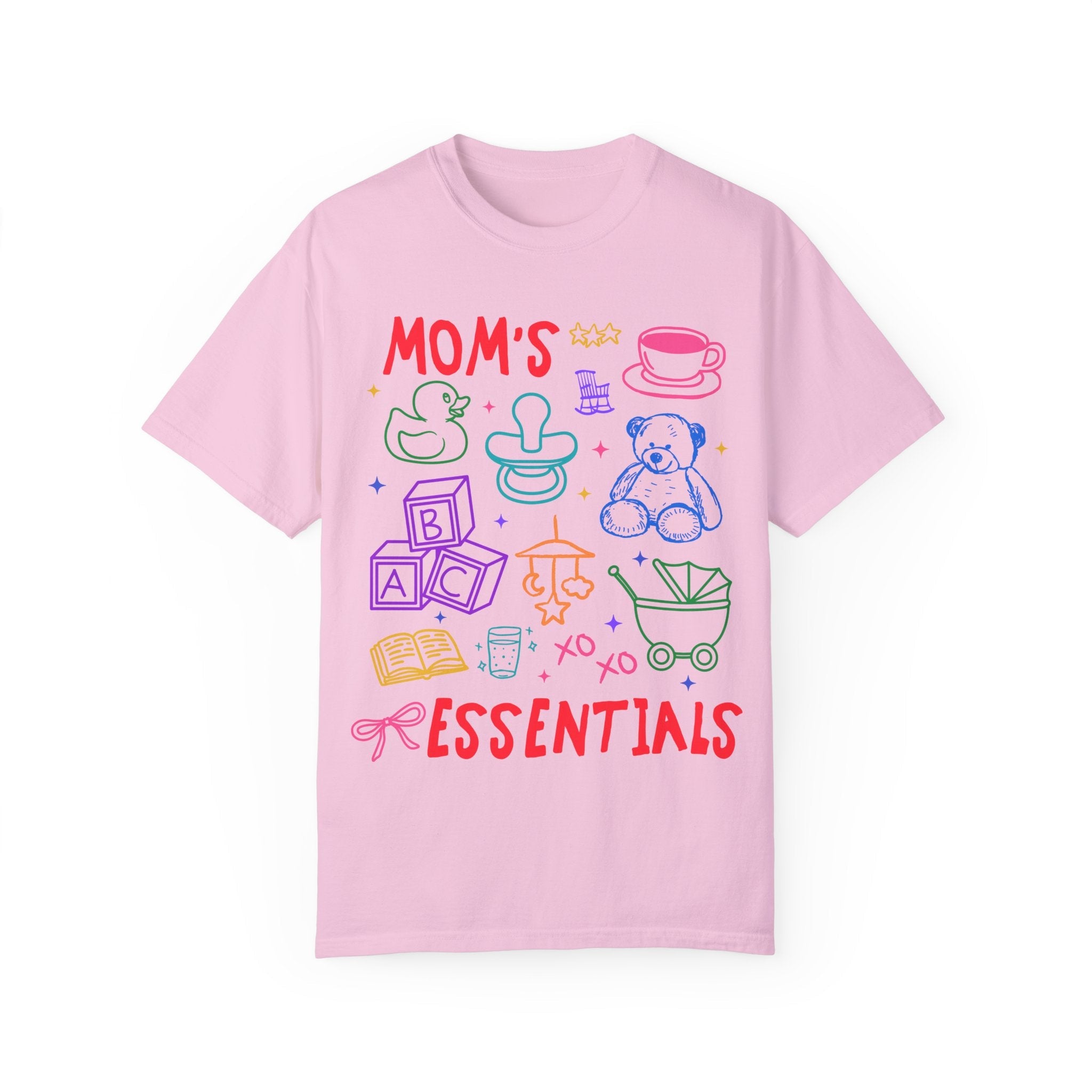 Cute Mama Doodle Shirt: Mom's Essentials, Colorful 90s Aesthetic Mother's Day Tee with Flowers, New Mama Present for Sister, Mom Babies Tee - Opal and June