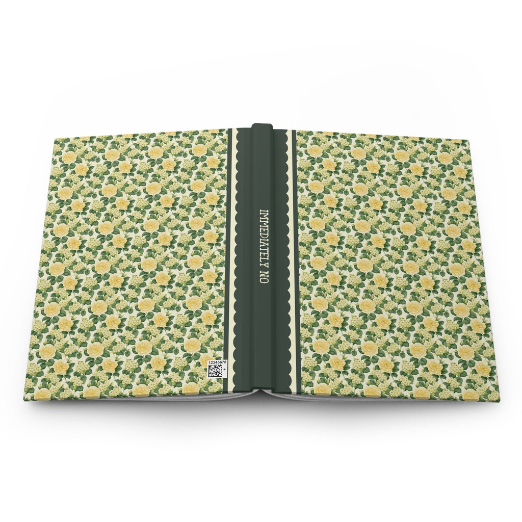 Cute Notebook Gift for Teen Daughter: Immediately No, Funny Saying Floral Cottagecore Journal with Lined Pages, Boho Vintage Aesthetic Flowers - Opal and June