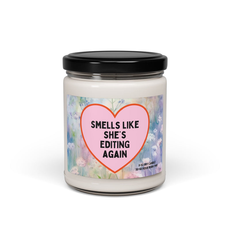 Cute Photographer Gift: 9 Oz Soy Candle: Smells Like She's Editing Again - Opal and June