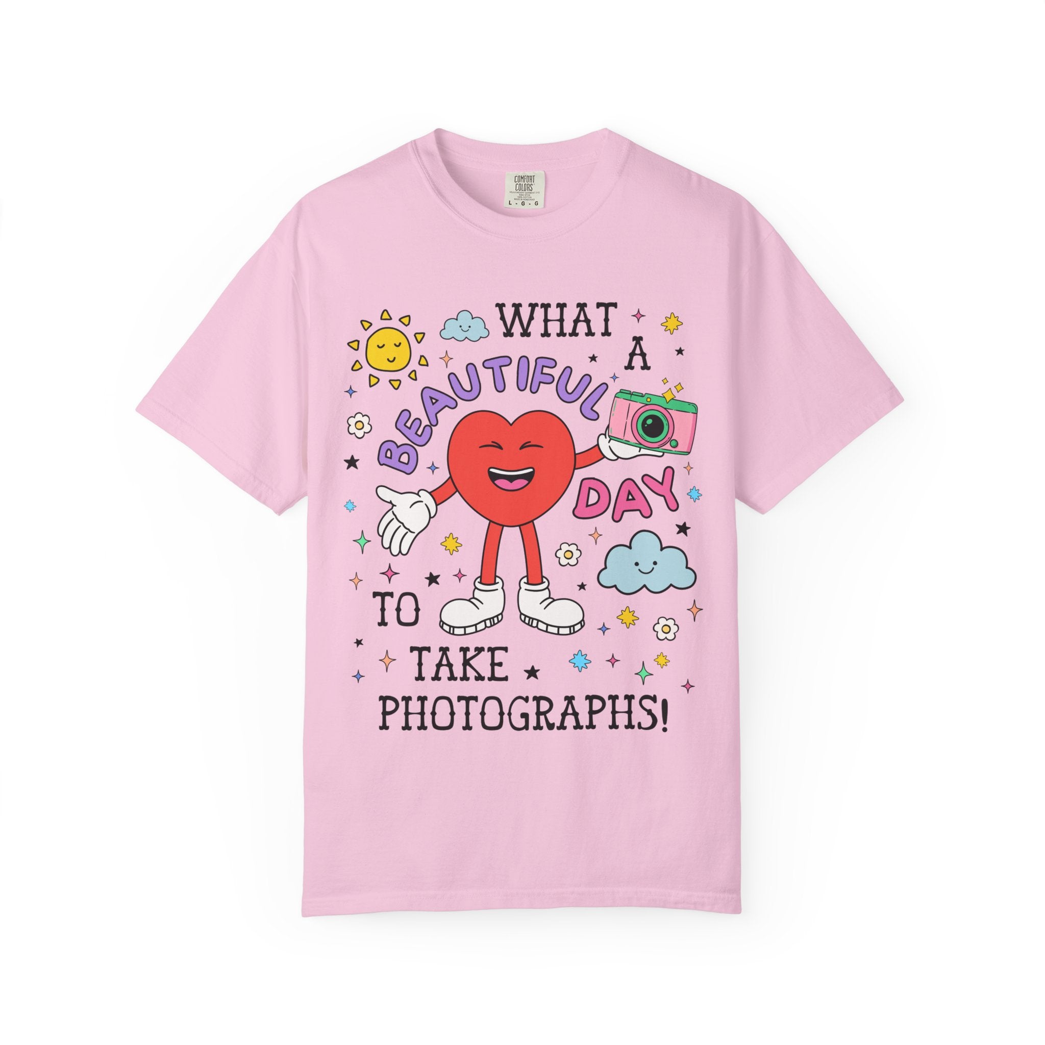 Cute Photographer Gift for Mom Who Loves Photos, Silly and Funny Saying Wedding Photographer or Family Photographer T-Shirt with Heart - Opal and June