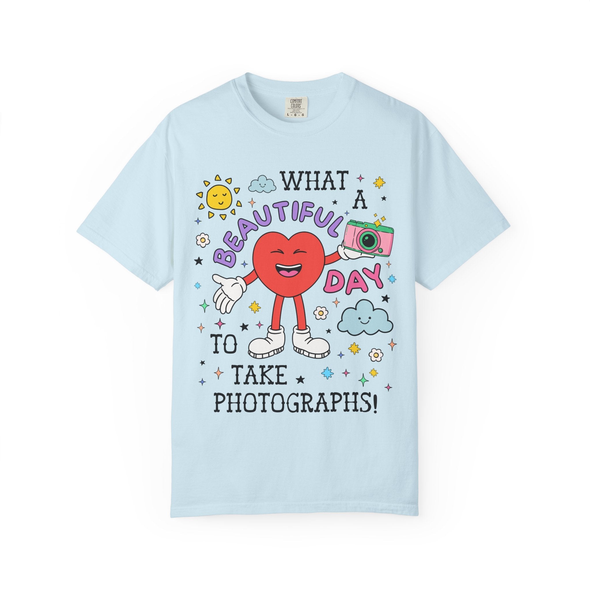 Cute Photographer Gift for Mom Who Loves Photos, Silly and Funny Saying Wedding Photographer or Family Photographer T-Shirt with Heart - Opal and June