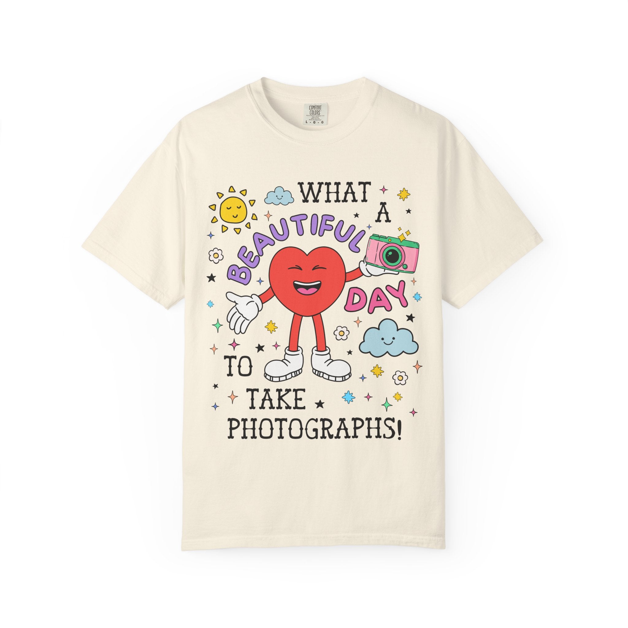 Cute Photographer Gift for Mom Who Loves Photos, Silly and Funny Saying Wedding Photographer or Family Photographer T-Shirt with Heart - Opal and June