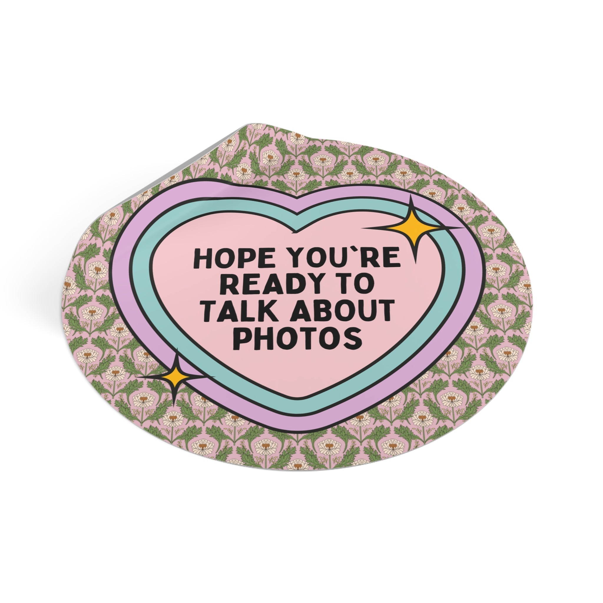 Cute Photographer Sticker for Wedding Photographer or Family Photographer, Mom Who Loves Photos, Cute Mother's Day Gift, Photography Major - Opal and June