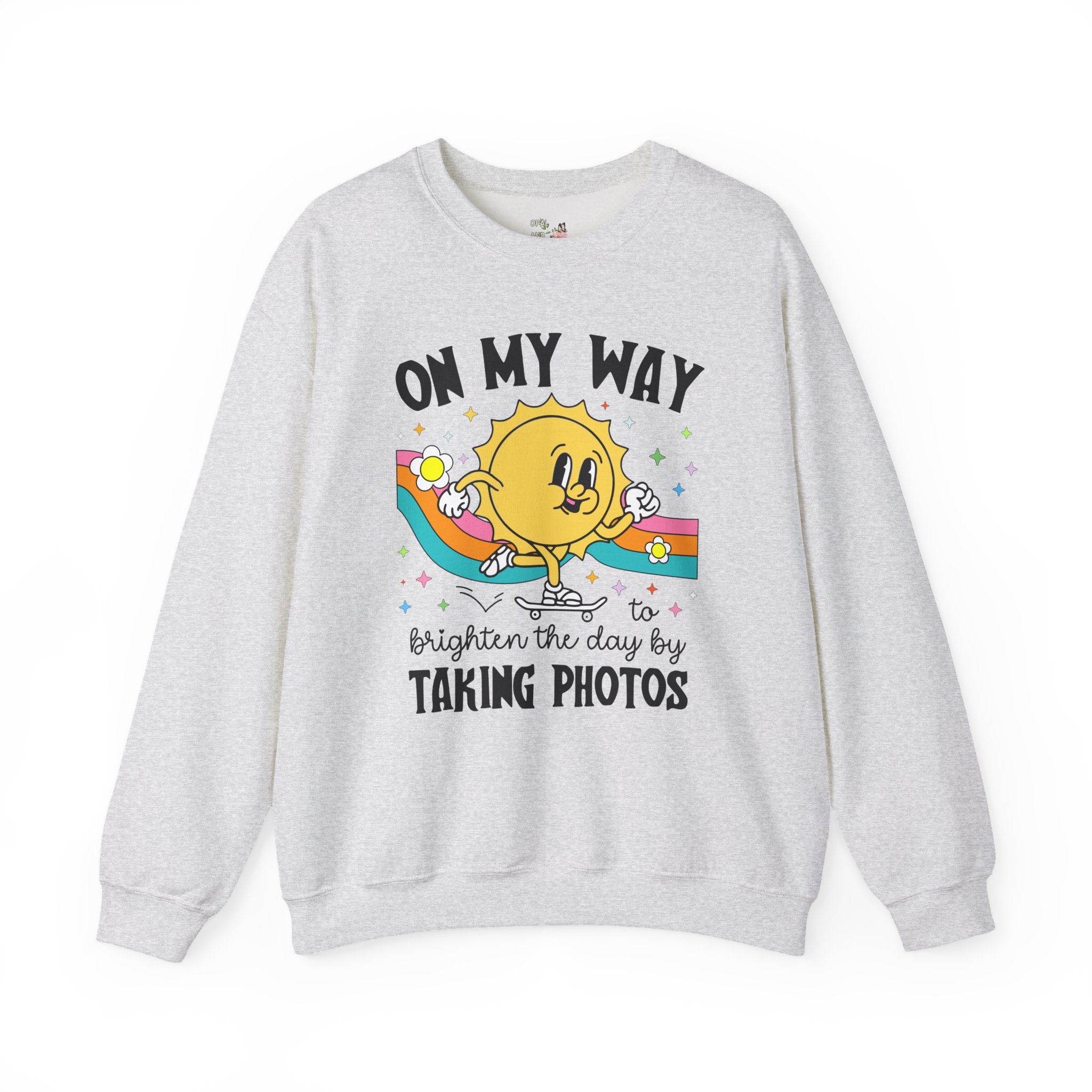 Cute Photographer Sweatshirt for Daughter Who Loves Photography, Colorful Photography Major Graduation Gift, Wedding or Family Photographer - Opal and June
