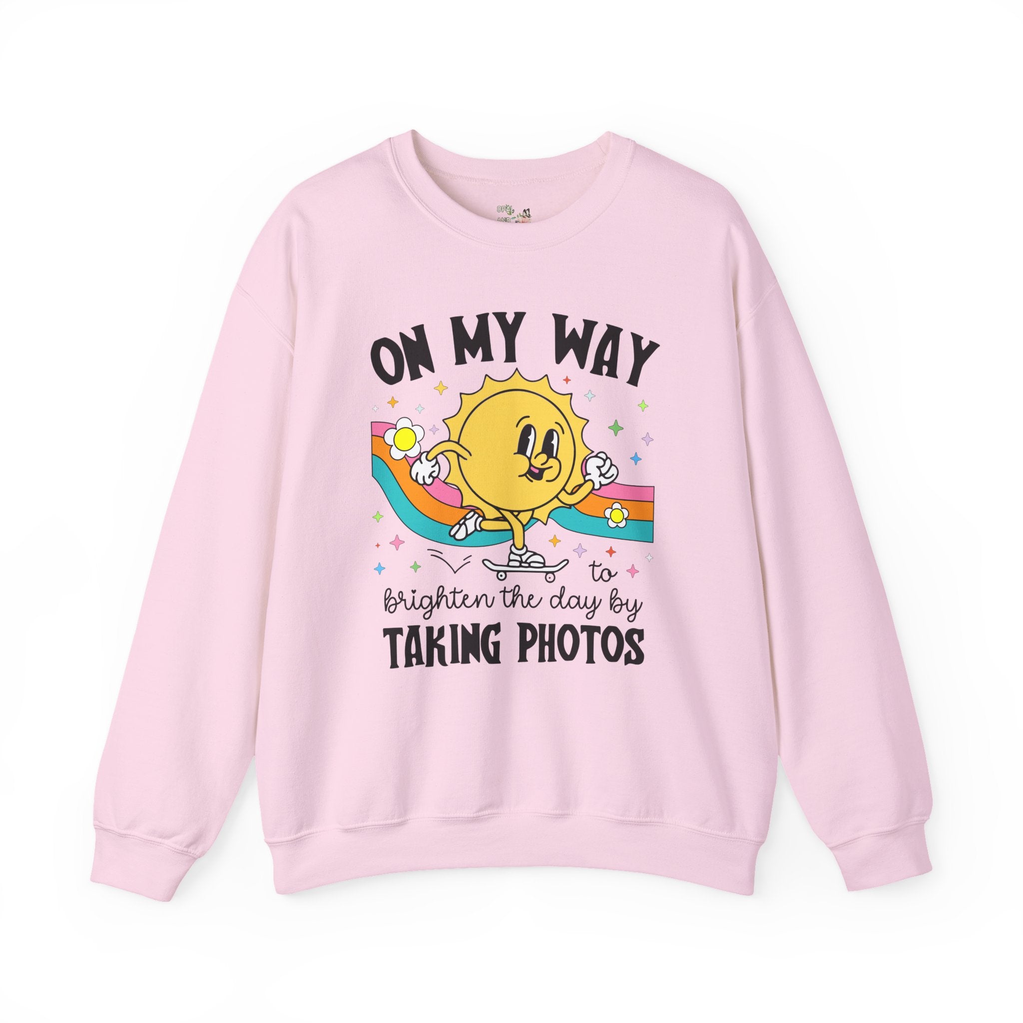 Cute Photographer Sweatshirt for Daughter Who Loves Photography, Colorful Photography Major Graduation Gift, Wedding or Family Photographer - Opal and June