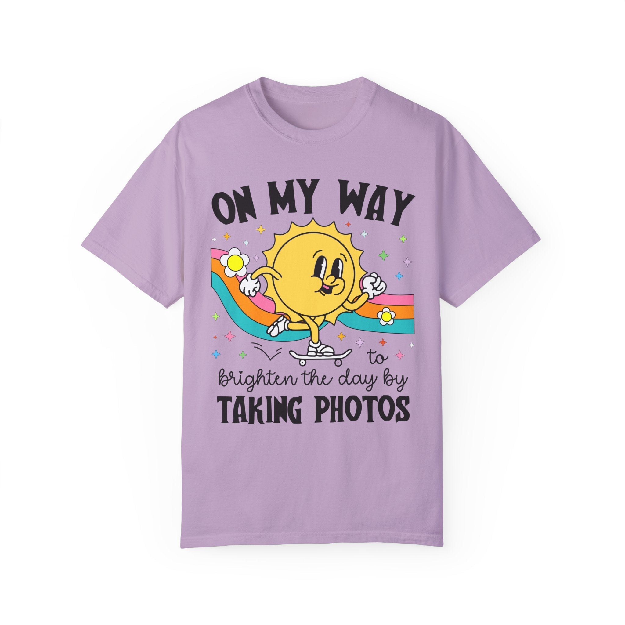 Cute Photographer Tee Shirt for Daughter Who Loves Photography, Colorful Photography Major Graduation Gift, Wedding or Family Photographer - Opal and June
