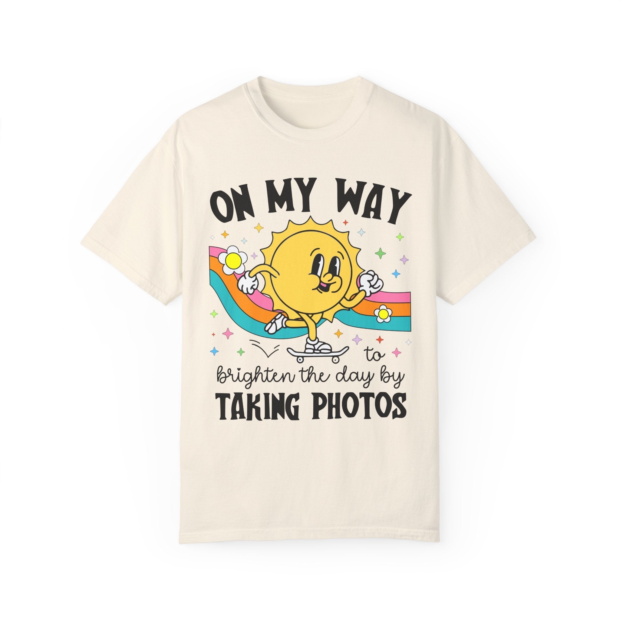 Cute Photographer Tee Shirt for Daughter Who Loves Photography, Colorful Photography Major Graduation Gift, Wedding or Family Photographer - Opal and June