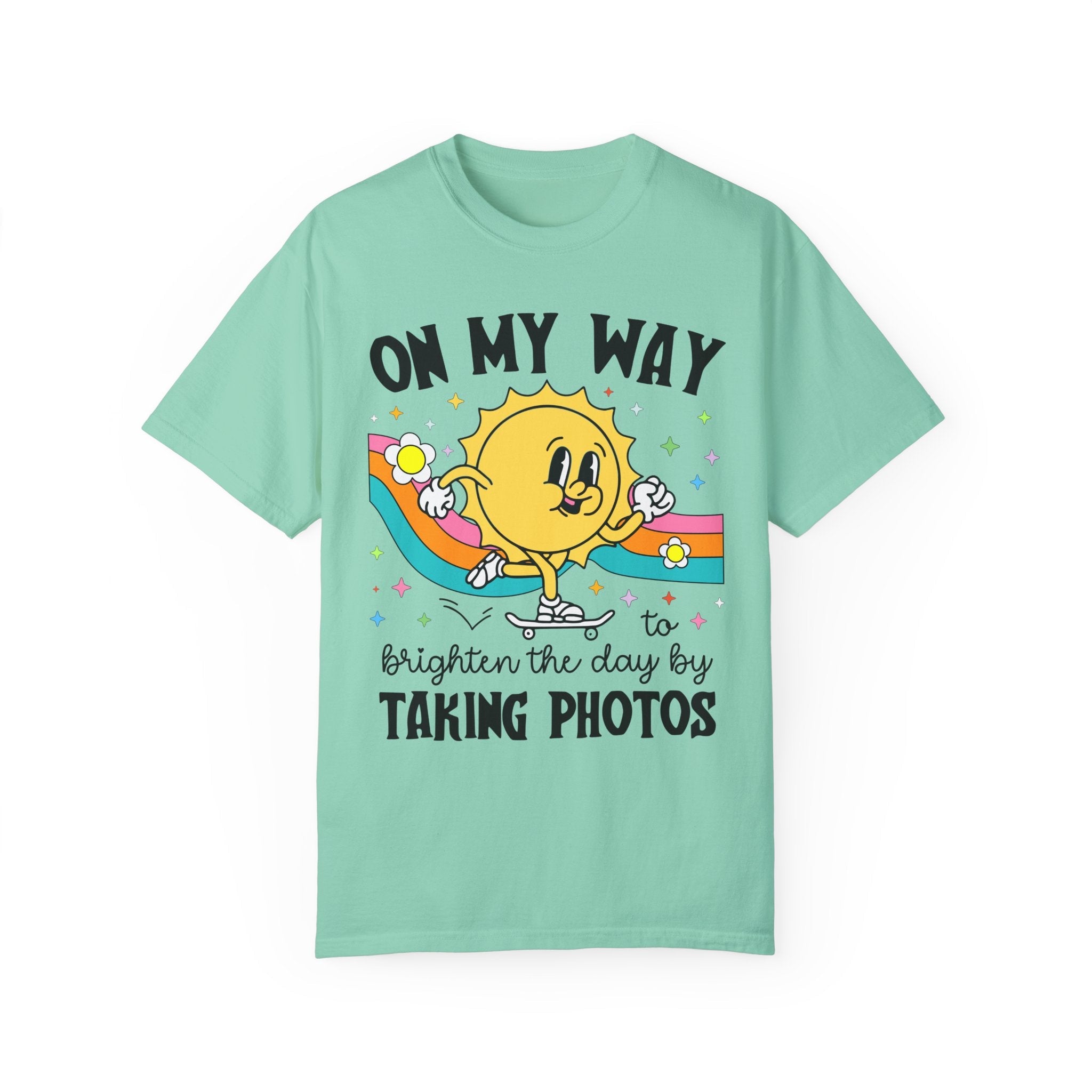Cute Photographer Tee Shirt for Daughter Who Loves Photography, Colorful Photography Major Graduation Gift, Wedding or Family Photographer - Opal and June