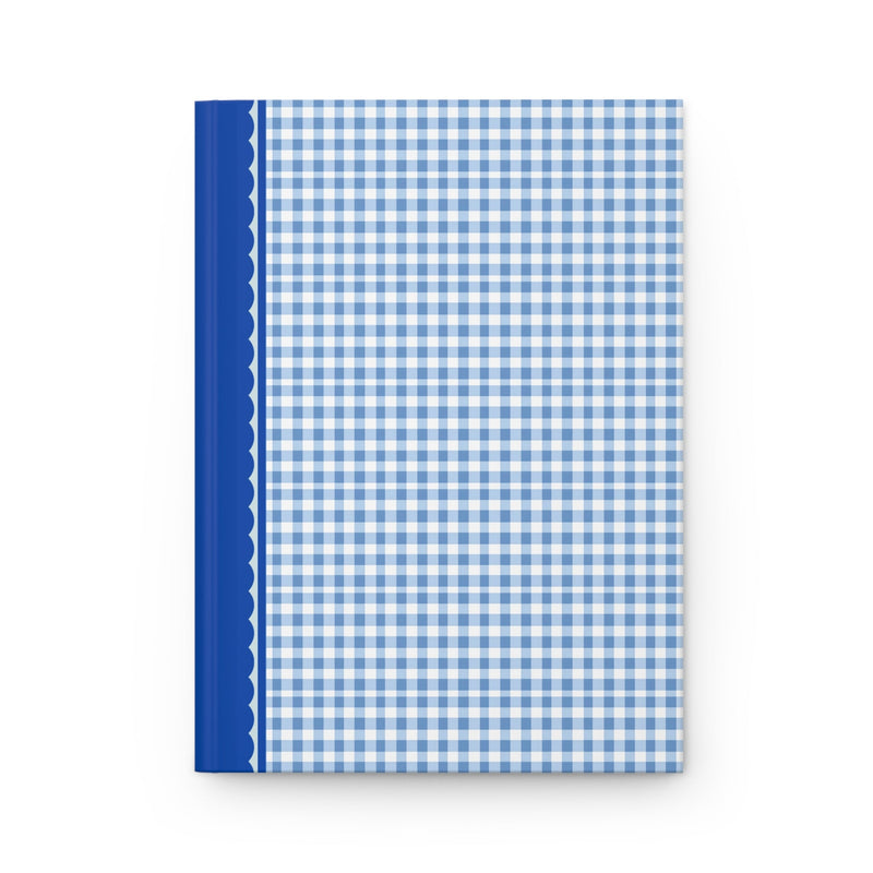 Cute Plaid Notebook with Hearts: Blue - Opal and June