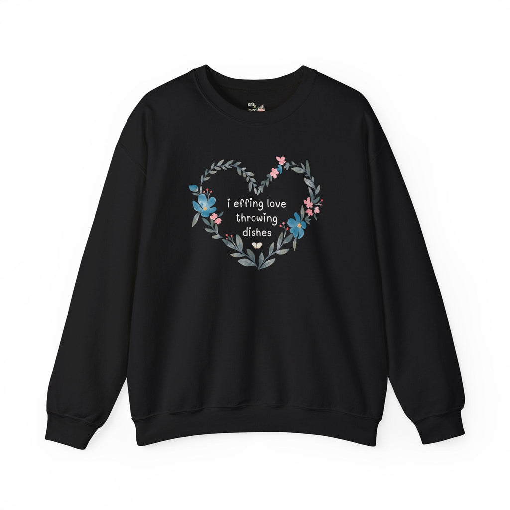 Cute Pottery Sweatshirt for Ceramic Artist Who Loves a Funny Saying, Floral Cottagecore Shirt for Friend Who Loves Pottery, Art Teacher Gift - Opal and June