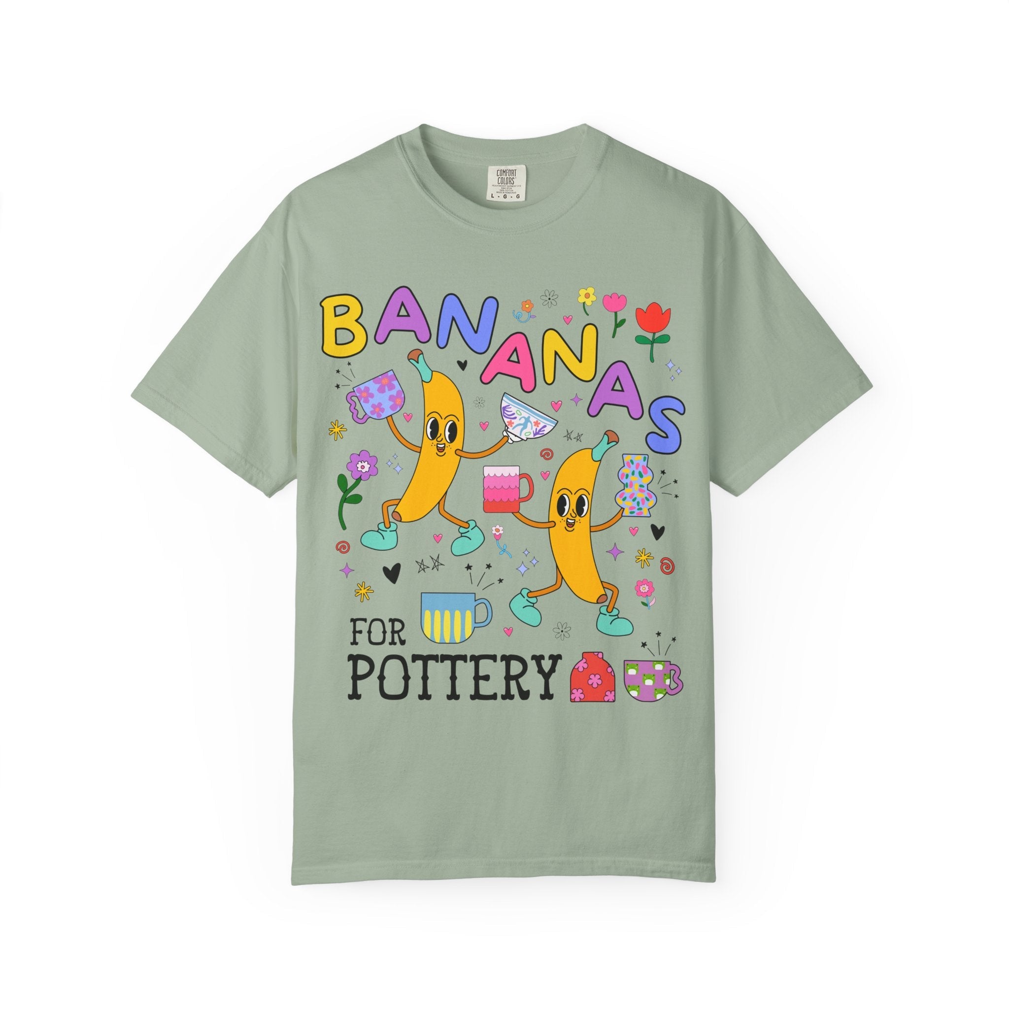 Cute Pottery Tee Shirt for Ceramic Artist: Bananas for Pottery, High Art Teacher Gift, Present for Friend Who Loves Pottery, Ceramic Teacher - Opal and June