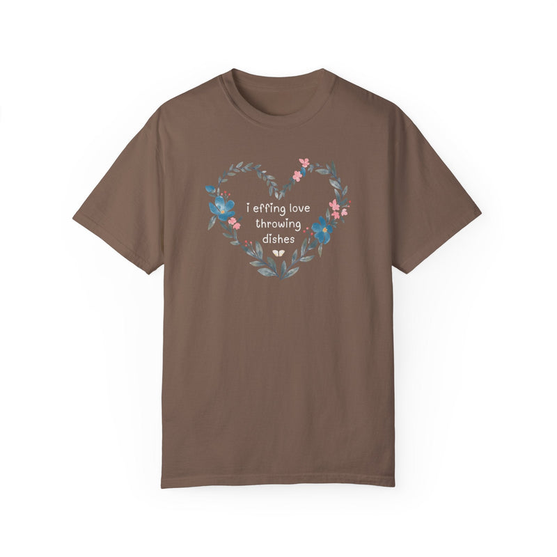 Cute Pottery Tee Shirt for Ceramic Artist Who Loves a Funny Saying, Floral Cottagecore Tee for Friend Who Loves Pottery, Art Teacher Gift - Opal and June