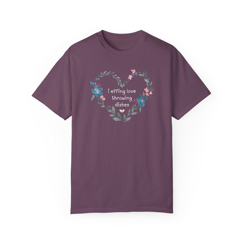 Cute Pottery Tee Shirt for Ceramic Artist Who Loves a Funny Saying, Floral Cottagecore Tee for Friend Who Loves Pottery, Art Teacher Gift - Opal and June