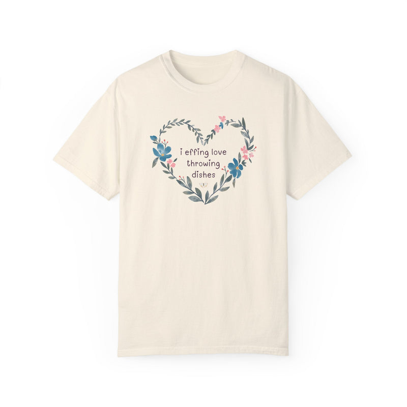 Cute Pottery Tee Shirt for Ceramic Artist Who Loves a Funny Saying, Floral Cottagecore Tee for Friend Who Loves Pottery, Art Teacher Gift - Opal and June