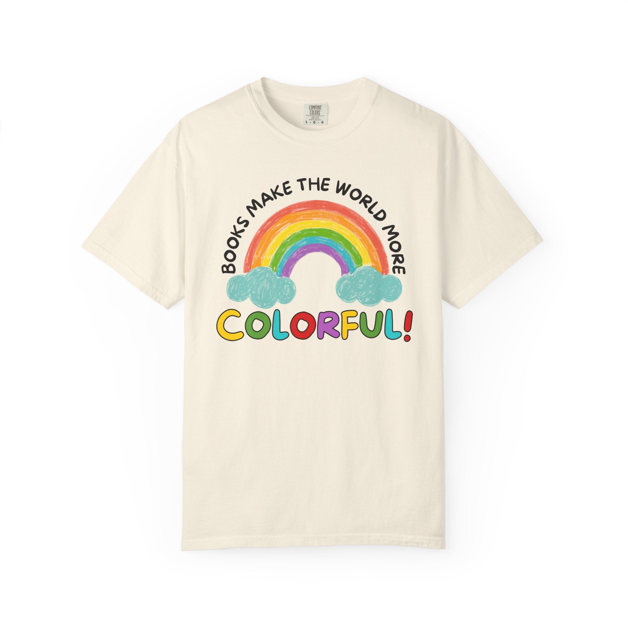 Cute Reading Month Teacher Tee Shirt for School Librarian or School Principal, Funny Saying Bookish Rainbow T-Shirt for Mom or Daughter - Opal and June