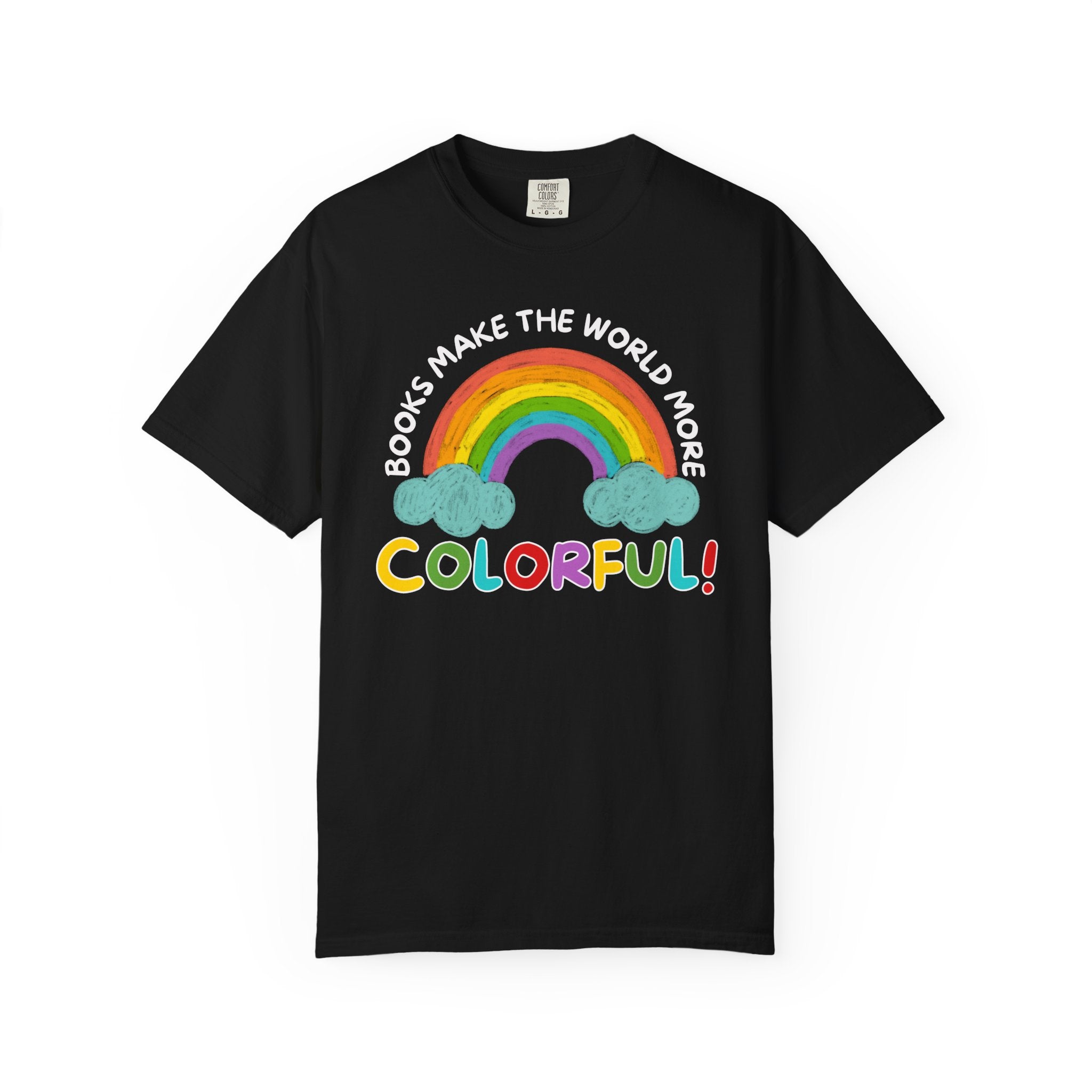 Cute Reading Month Teacher Tee Shirt for School Librarian or School Principal, Funny Saying Bookish Rainbow T-Shirt for Mom or Daughter - Opal and June