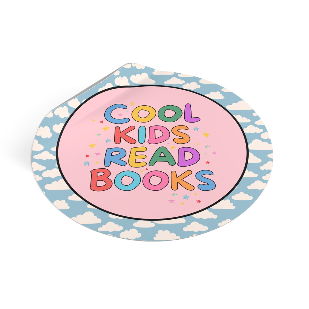 Cute Reading Teacher Sticker for Librarian or Daughter Who Love to Read: Cool Kids Read Book, Adorable Y2K Aesthetic Sticker for Bookworm - Opal and June