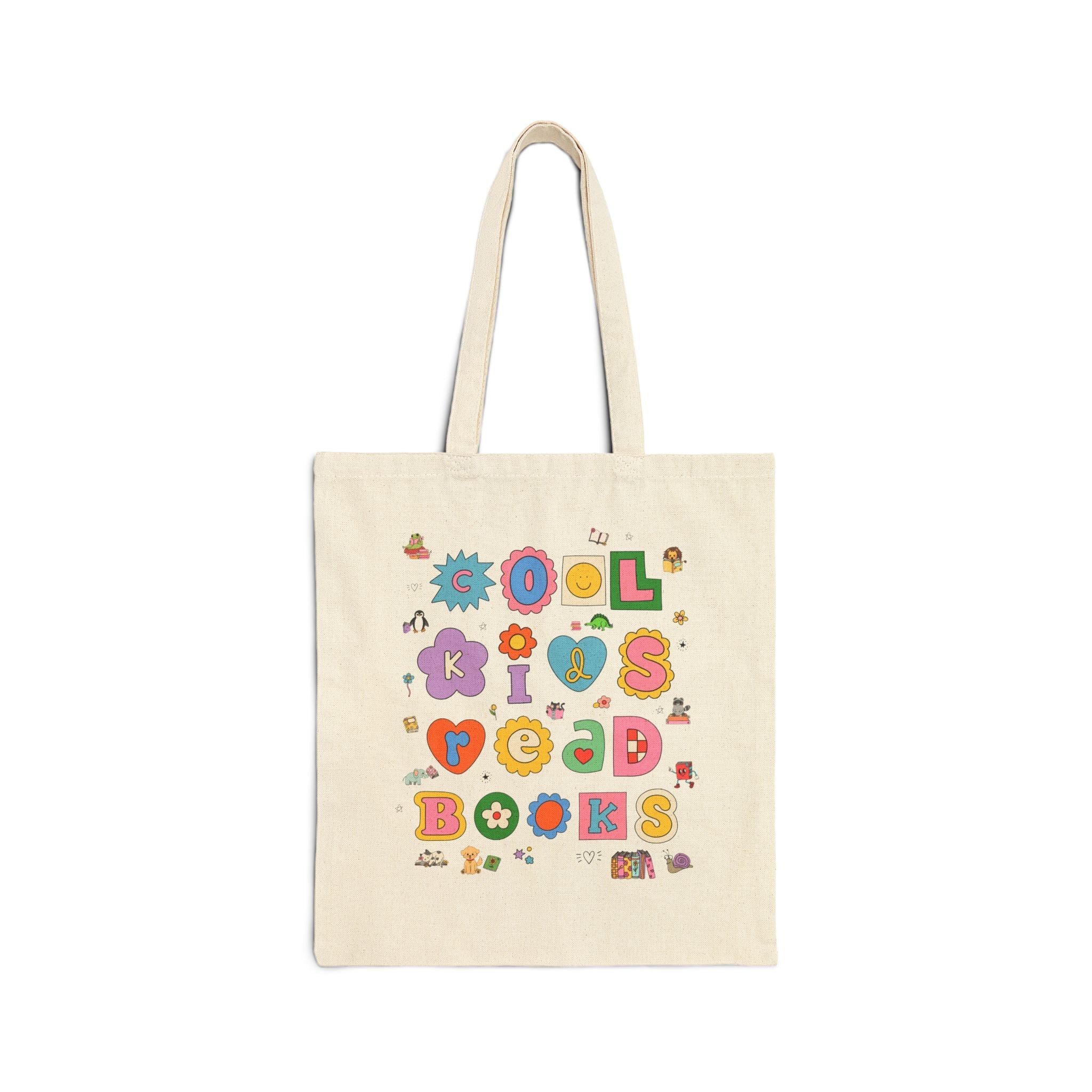 Cute Reading Teacher Tote Bag for School Librarian or Elementary School Teacher - Opal and June
