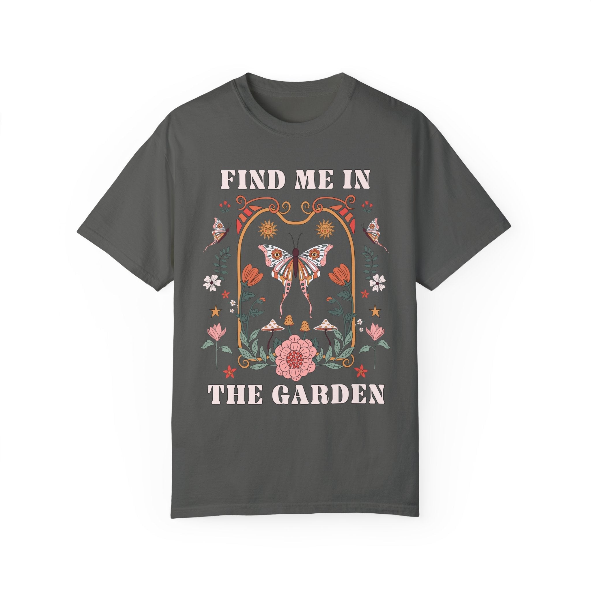 Cute Retro Aesthetic Gardening Shirt for Garden Mom or Grandma: Find Me In The Garden | Gift for Mother's Day, Cozy Garden Lover Tee Shirt - Opal and June