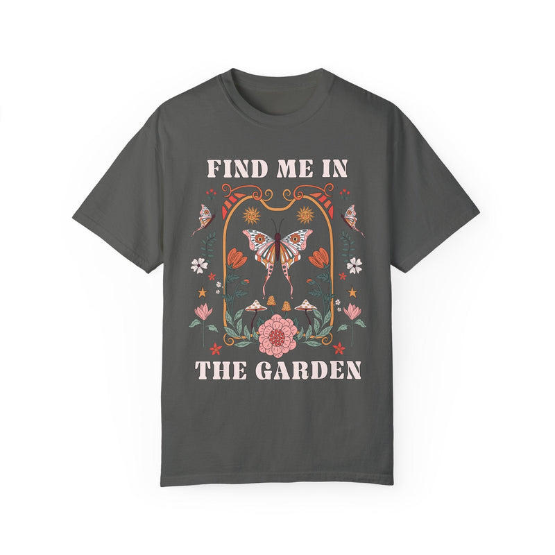 Cute Retro Aesthetic Gardening Shirt for Garden Mom or Grandma: Find Me In The Garden | Gift for Mother's Day, Cozy Garden Lover Tee Shirt - Opal and June