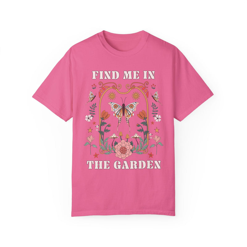 Cute Retro Aesthetic Gardening Shirt for Garden Mom or Grandma: Find Me In The Garden | Gift for Mother's Day, Cozy Garden Lover Tee Shirt - Opal and June