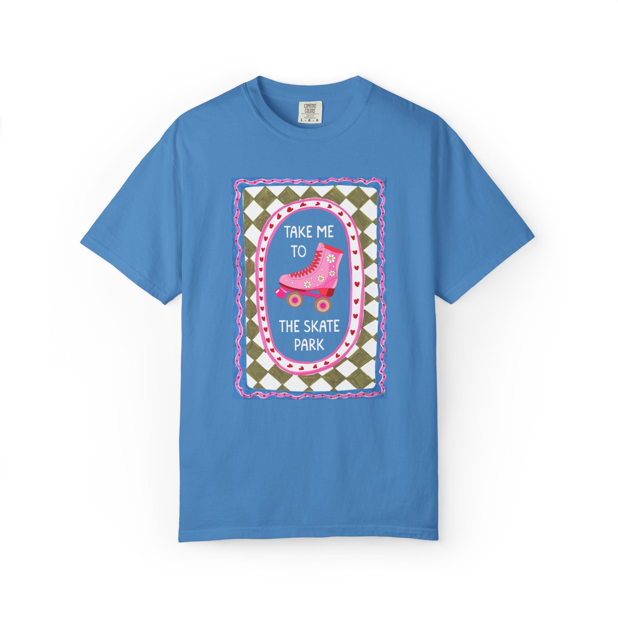 Cute Rollerskater Tee Shirt for Friend or Sister Who Loves Skating: Take Me to the Skate Park, Matching Roller Derby or Skate Night T-Shirt - Opal and June