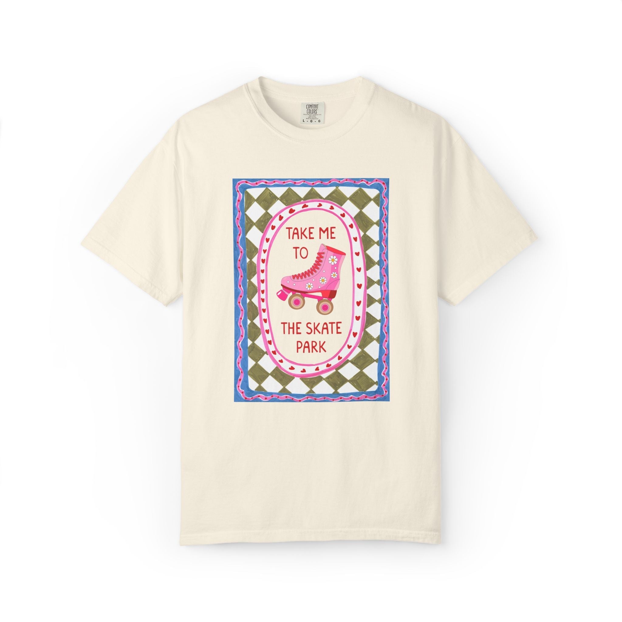 Cute Rollerskater Tee Shirt for Friend or Sister Who Loves Skating: Take Me to the Skate Park, Matching Roller Derby or Skate Night T-Shirt - Opal and June