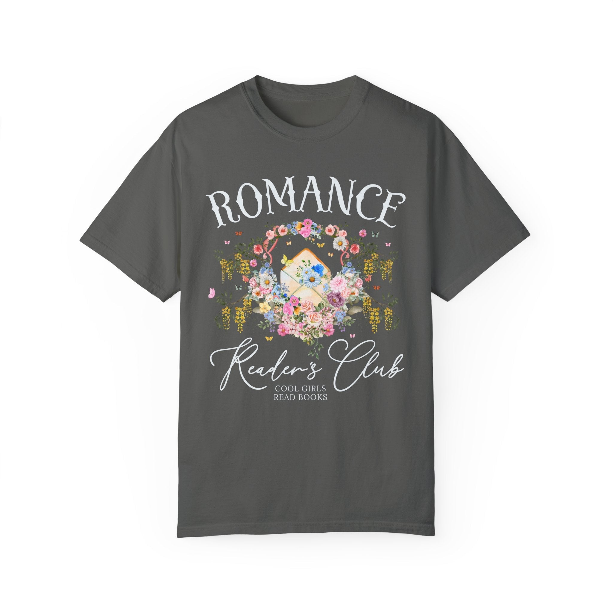 Cute Romance Reader Shirt for Book Lover Who Loves Fantasy Romance, Historical Romance Reader T-Shirt, Gardencore Bookish Tee for Bookworm - Opal and June