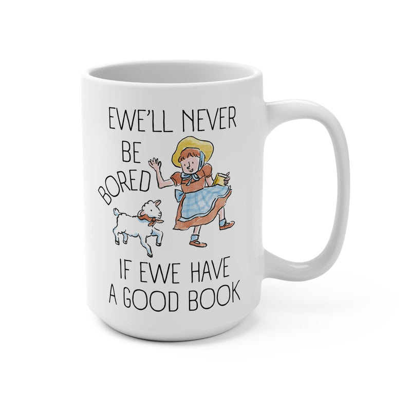 Cute School Librarian Coffee Mug for Reading Teacher or Second Grade Teacher, Funny Bookish Mug for Book Lover, Eclectic Grandmacore Vibe - Opal and June