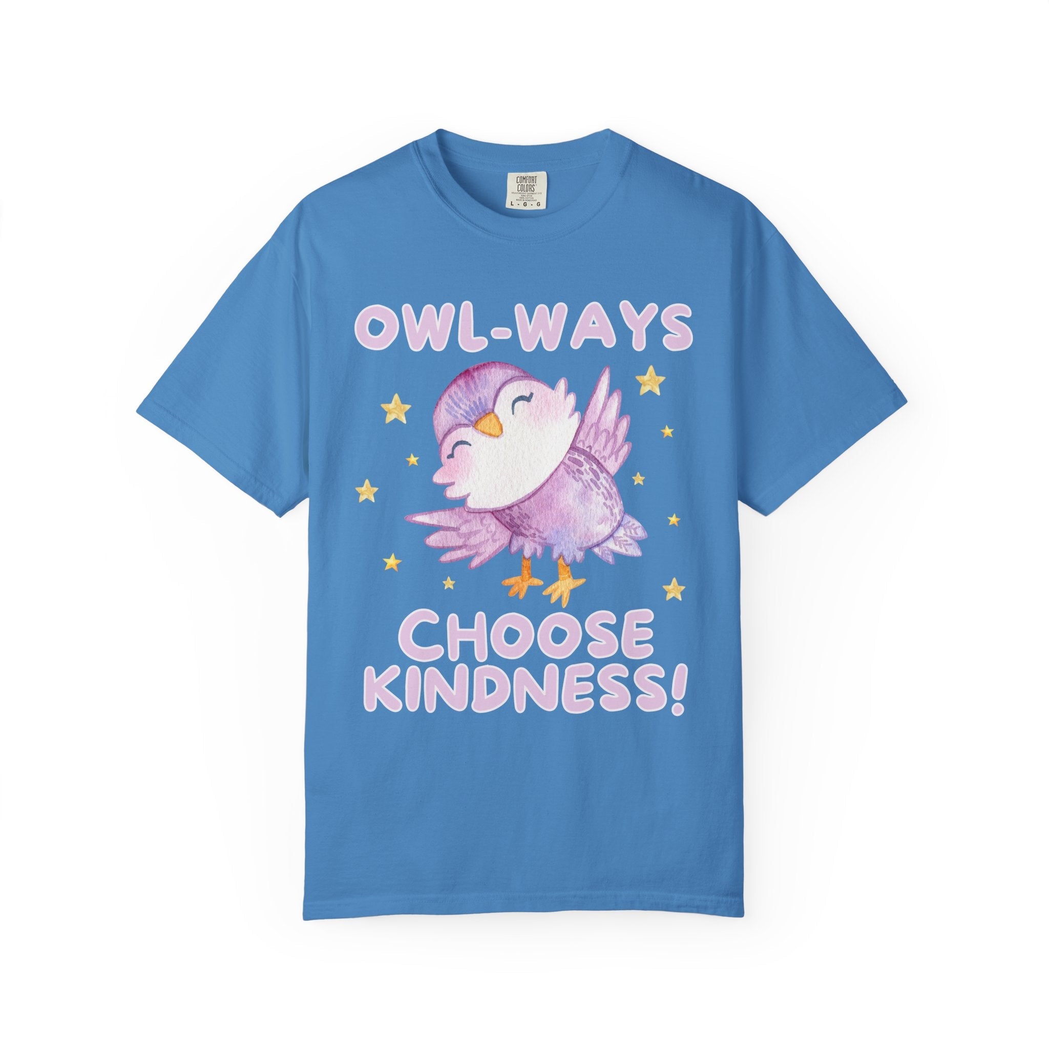 Cute School Teacher or School Librarian Tee Shirt for Friend Who Loves Owls: Owl-Ways Choose Kindness! Positive Affirmation Tee for Teacher - Opal and June