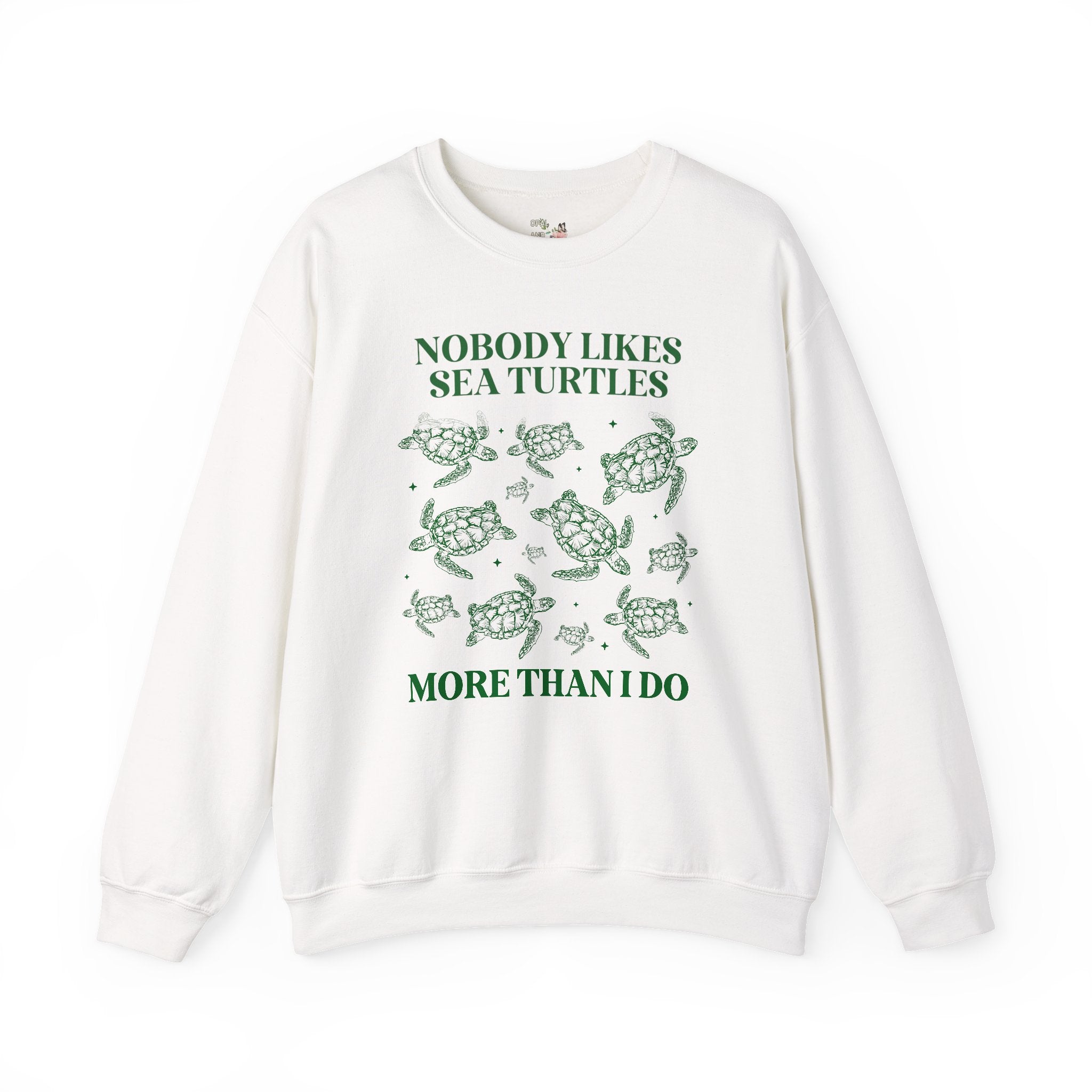 Cute Sea Turtle Sweatshirt for Marine Biologist, Science Major Who Loves the Beach, Funny Saying Animal Lover Gift, Sister Who Loves Turtles - Opal and June