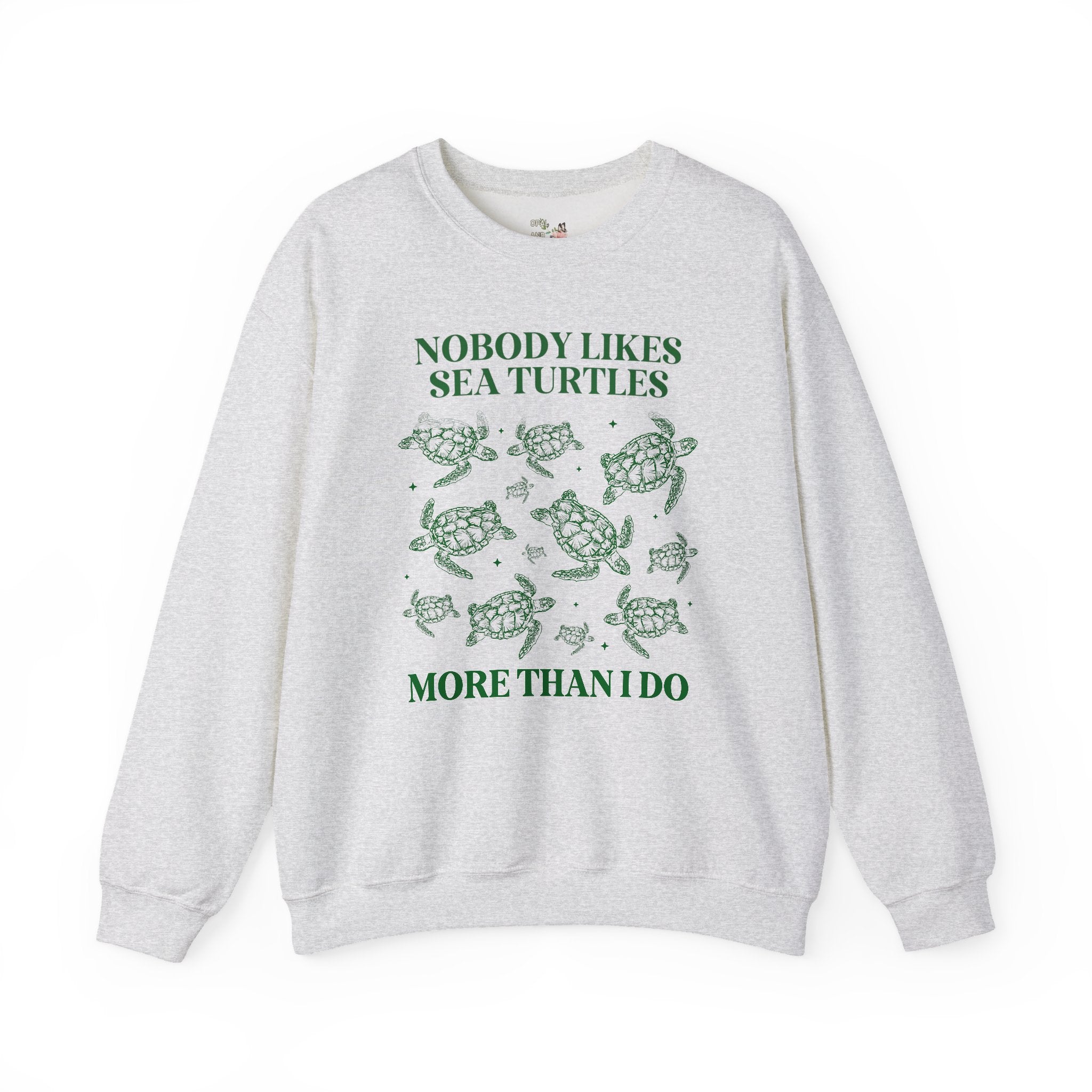 Cute Sea Turtle Sweatshirt for Marine Biologist, Science Major Who Loves the Beach, Funny Saying Animal Lover Gift, Sister Who Loves Turtles - Opal and June