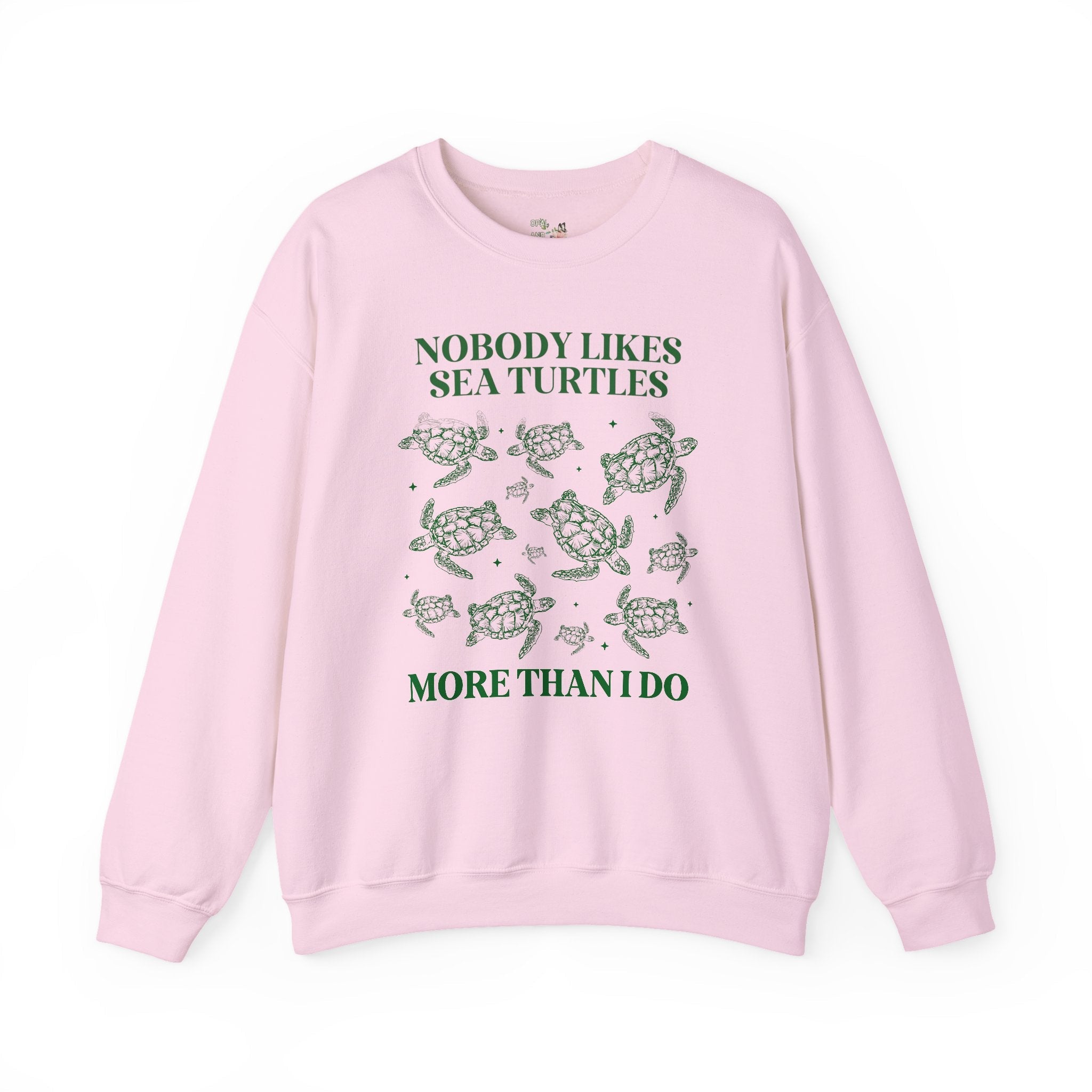 Cute Sea Turtle Sweatshirt for Marine Biologist, Science Major Who Loves the Beach, Funny Saying Animal Lover Gift, Sister Who Loves Turtles - Opal and June