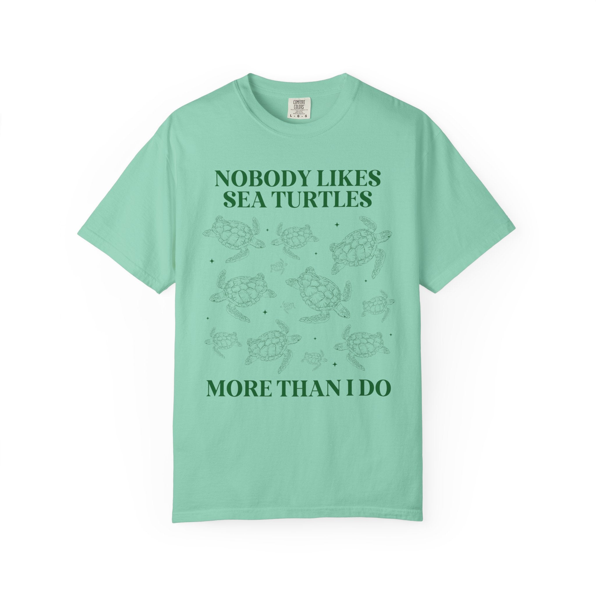 Cute Sea Turtle Tee Shirt for Marine Biologist or Science Major Who Loves the Beach, Funny Saying Animal Lover Tee, Sister Who Loves Turtles - Opal and June