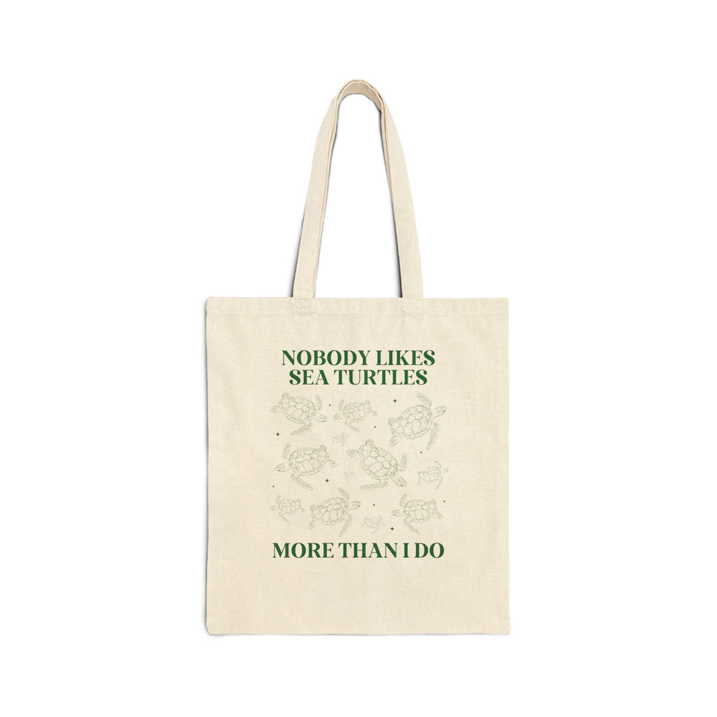 Cute Sea Turtle Tote Bag for Marine Biologist or Science Major Who Loves the Beach, Funny Saying Animal Lover Tote, Sister Who Loves Turtles - Opal and June