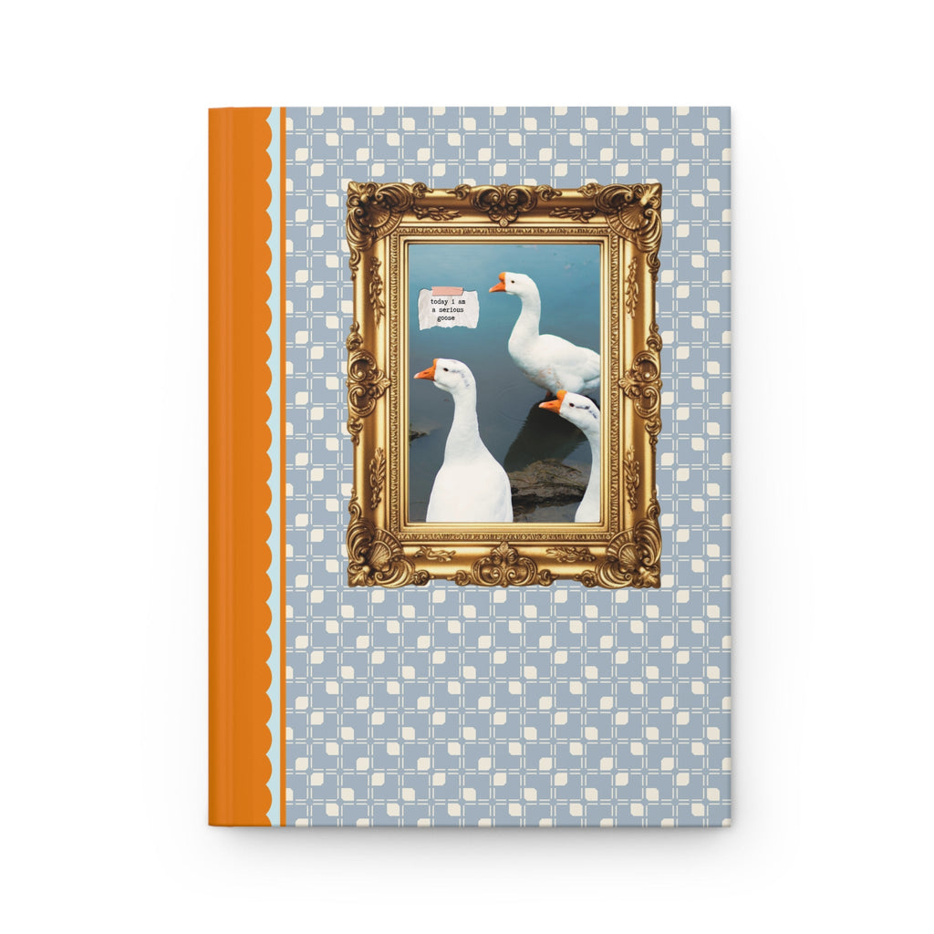 Cute Serious Goose Notebook - Opal and June