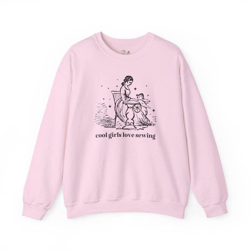 Cute Sewing Lover Gift for Mom, Daughter Who Sews: Cool Girls Love Sewing, Boho Fashion Major Graduation Gift, Sweatshirt for Seamstress - Opal and June