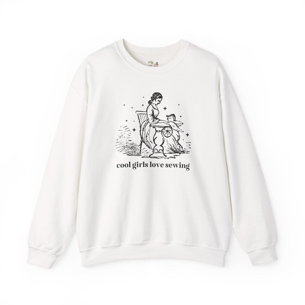 Cute Sewing Lover Gift for Mom, Daughter Who Sews: Cool Girls Love Sewing, Boho Fashion Major Graduation Gift, Sweatshirt for Seamstress - Opal and June